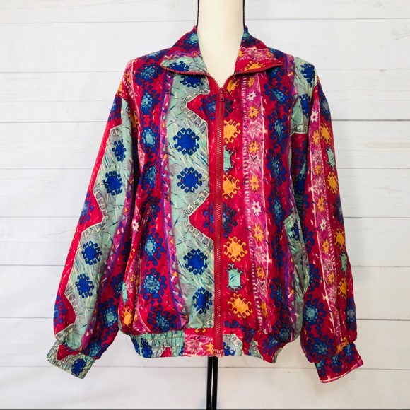 Bogari Jackets & Blazers - Bogarde 100% Silk Track Jacket M